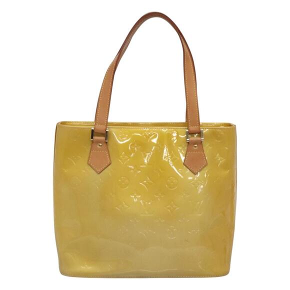 LOUIS VUITTON Monogram Vernis Houston Hand Bag Beige M91004 - Picture 2 of 16